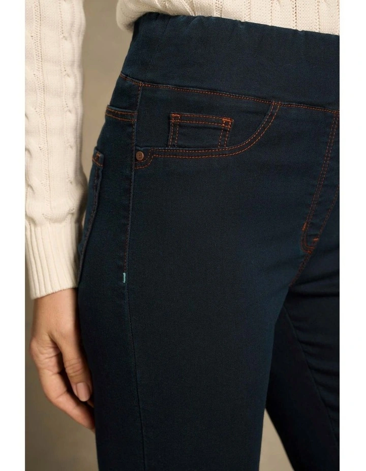 Bengajean(R) Good Earth Cotton(R) 3/4 Slim Leg - Clean Denim Blue image 3