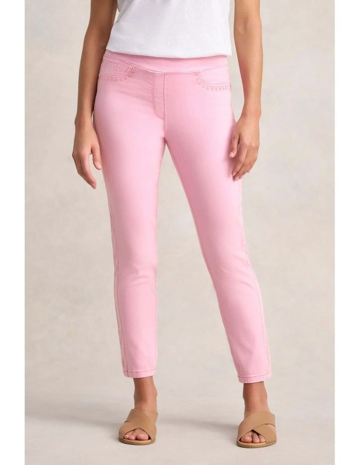 Bengajean(R) Embroidered Pocket - Petal Pink image 1