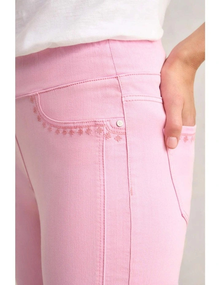 Bengajean(R) Embroidered Pocket - Petal Pink image 4