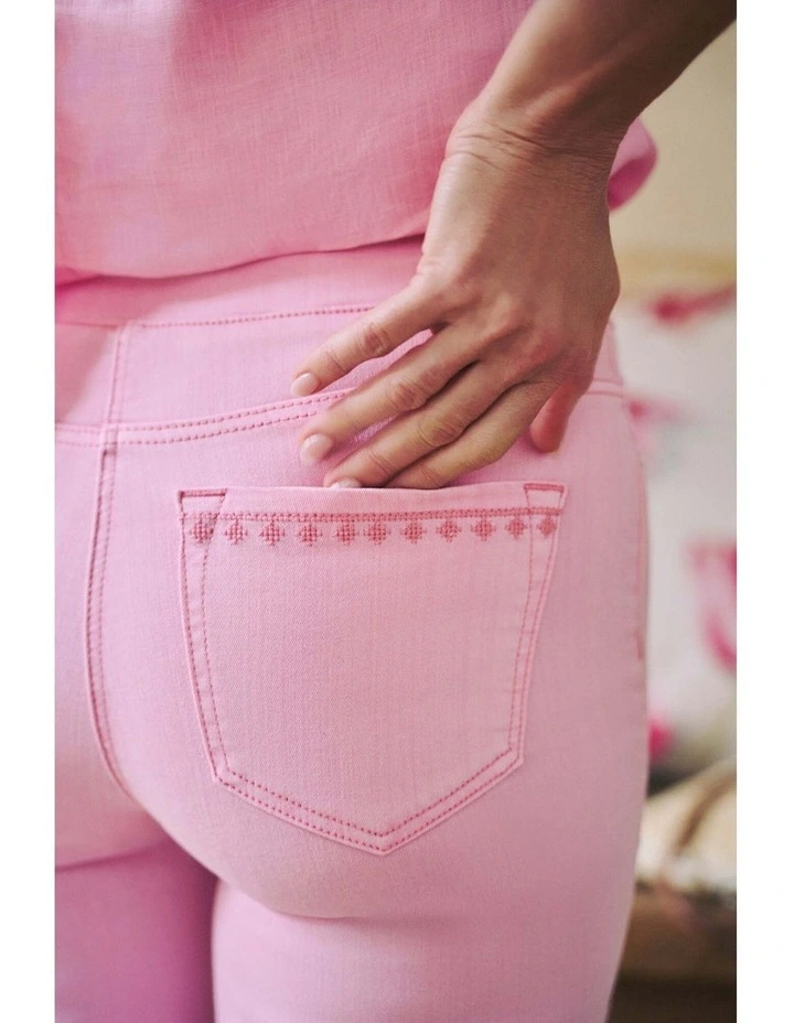 Bengajean(R) Embroidered Pocket - Petal Pink image 5