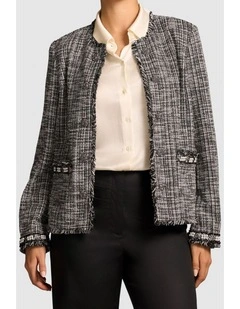 Trim Detail Jacket - Classic Texture
