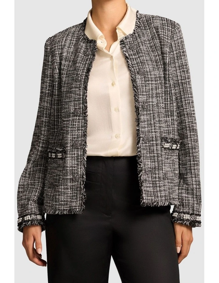 Trim Detail Jacket - Classic Texture image 1