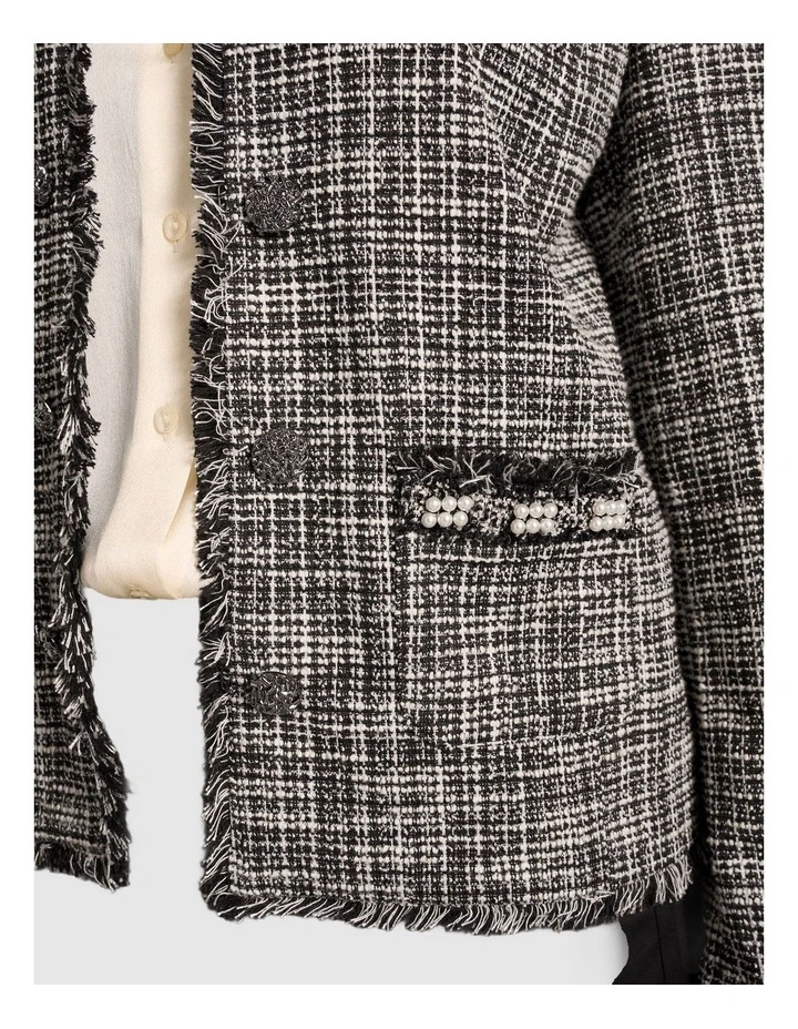 Trim Detail Jacket - Classic Texture image 5