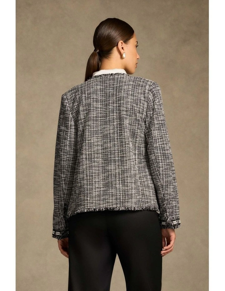 Trim Detail Jacket - Classic Texture image 6