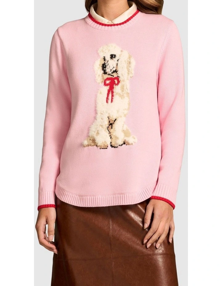 Knitted Poodle Jumper - Chienne Print image 1