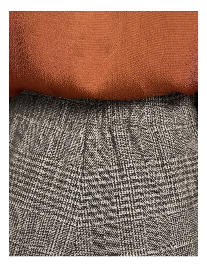 Wide Leg Check Pant - Glen Check image 4