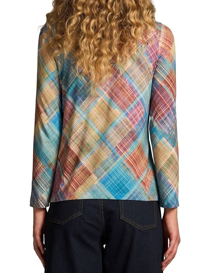 Double Layer Long Sleeve T-Shirt - Plaid image 2