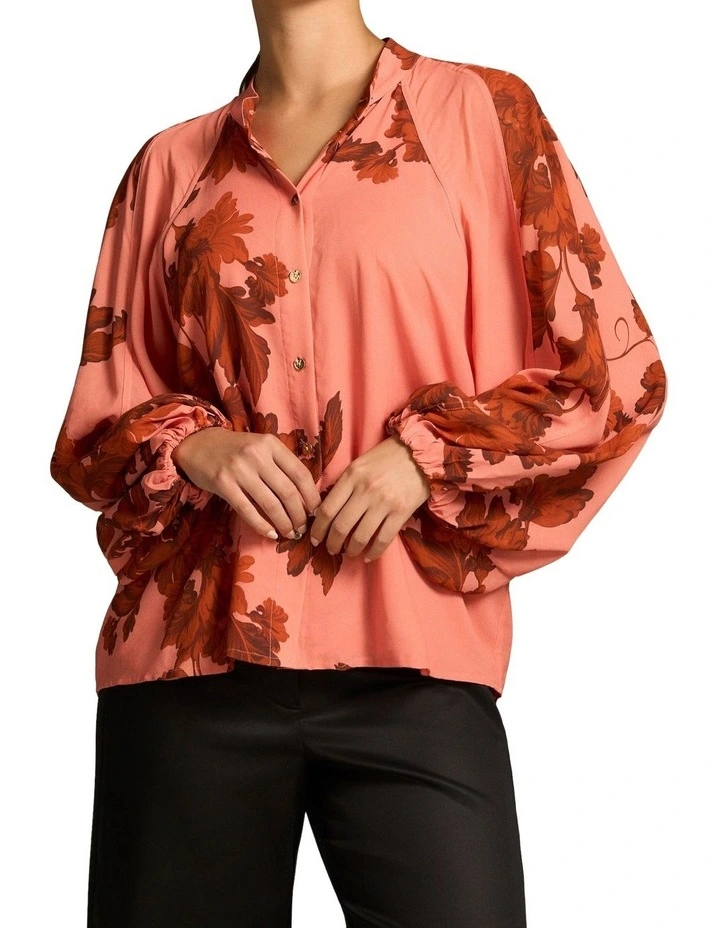Panelled Raglan Shirt - Sienna Floral Print image 1