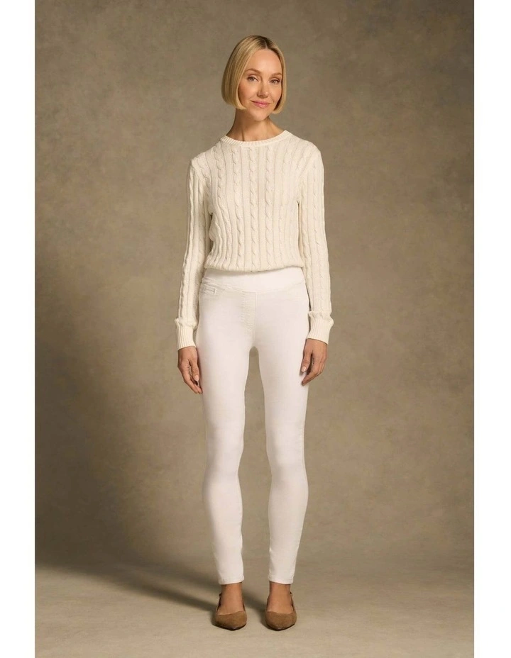 Bengajean(R) Full Length Skinny Leg - White image 5