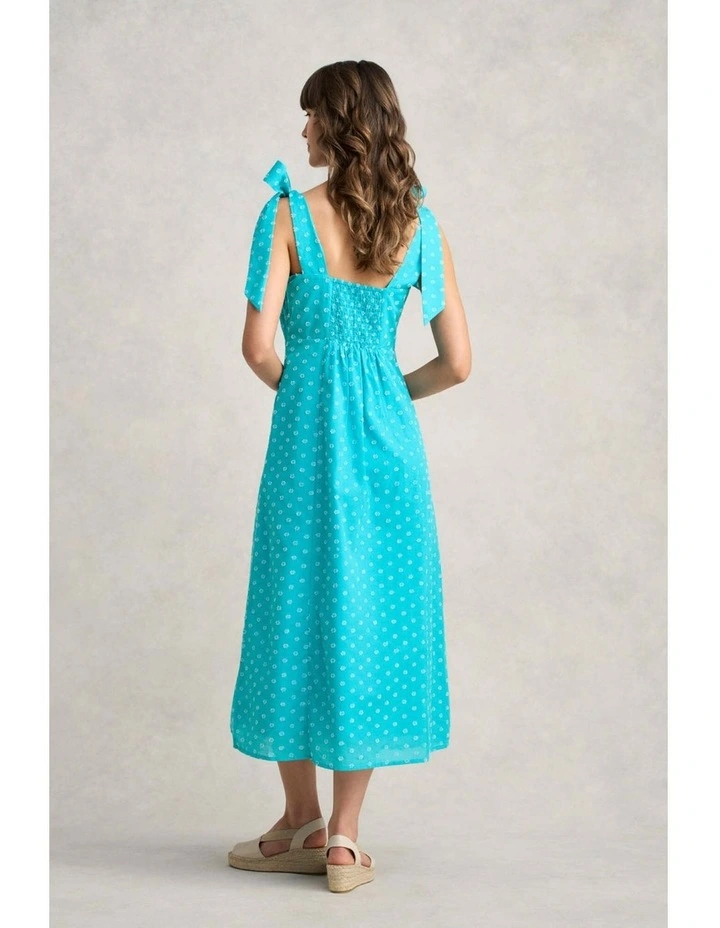 A-Line Maxi Dress - Turquoise image 2
