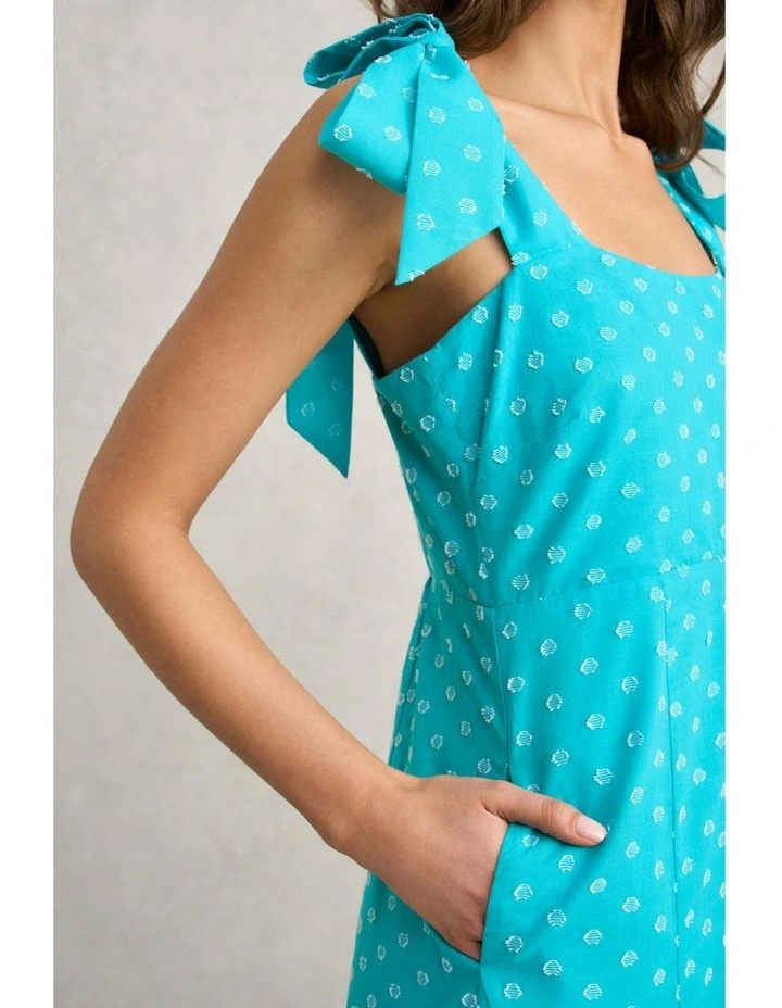 A-Line Maxi Dress - Turquoise image 4