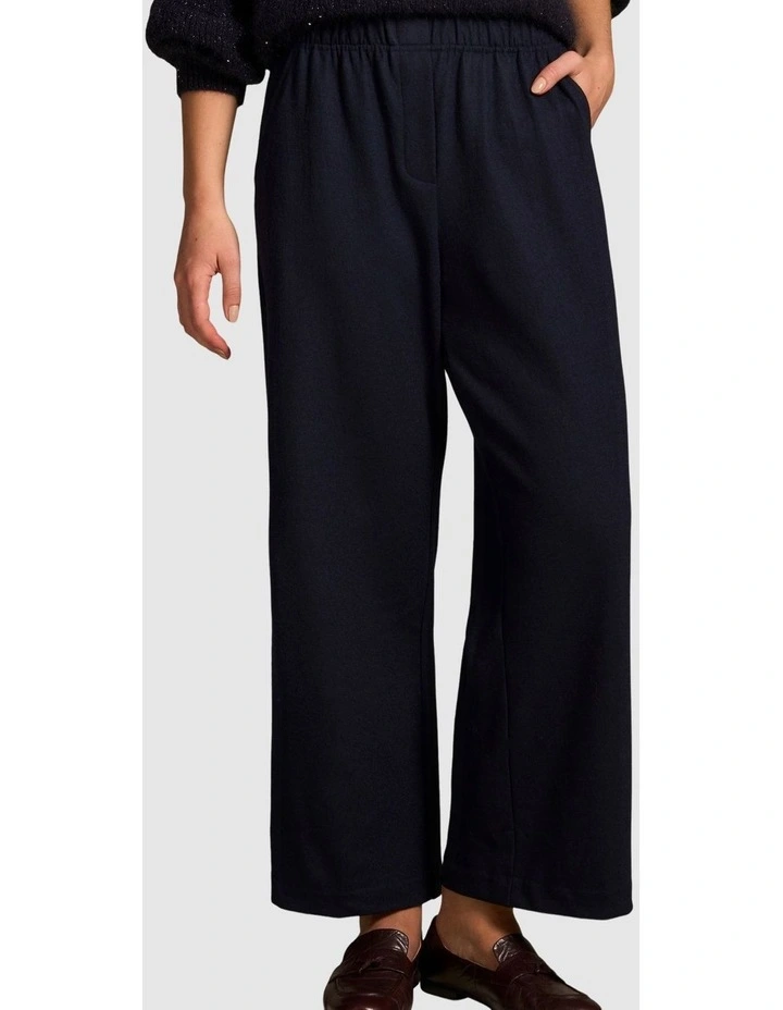 7/8th Boiled Wool Pant - Indigo image 1