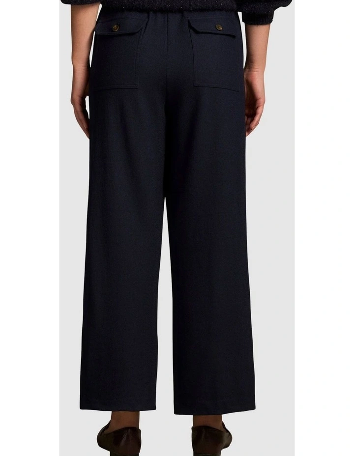 7/8th Boiled Wool Pant - Indigo image 2
