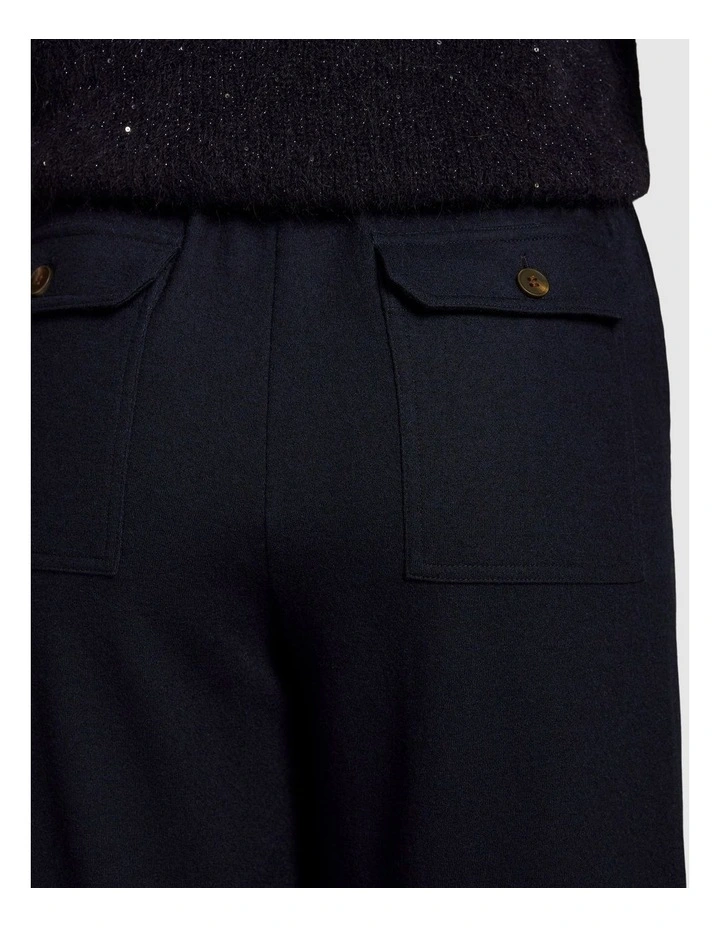 7/8th Boiled Wool Pant - Indigo image 5