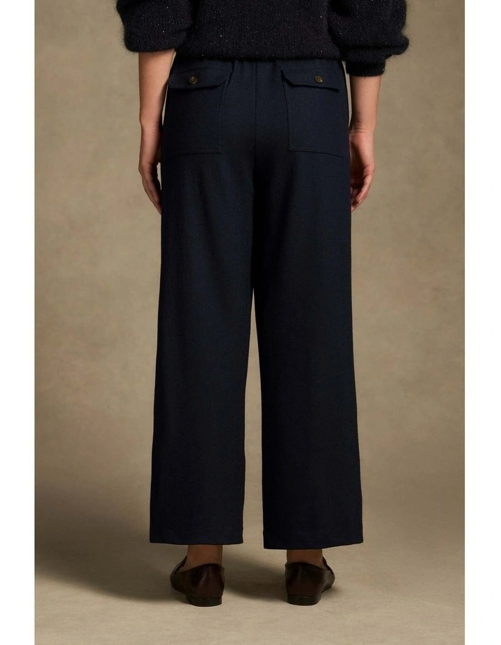 7/8th Boiled Wool Pant - Indigo image 6