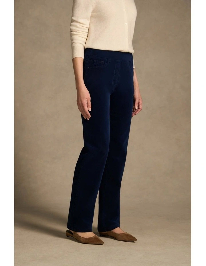 Bengajean(R) Velvet Straight Leg - Midnight Blue image 2