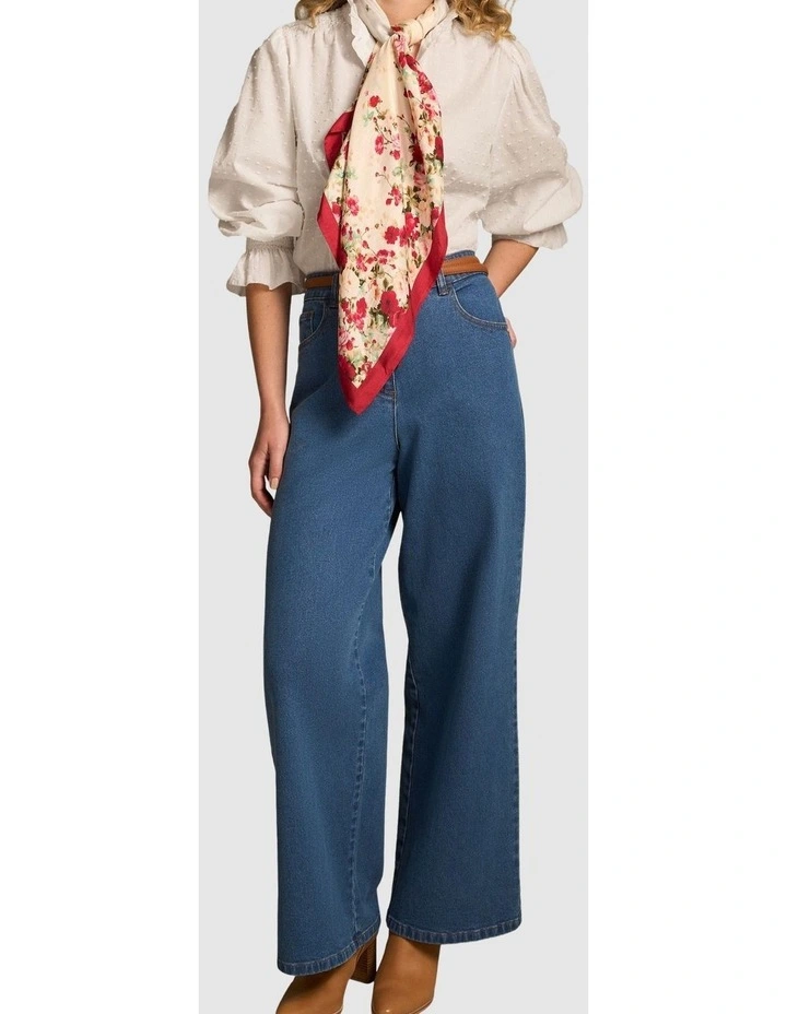 Smock Detail Blouse - Winter White image 3