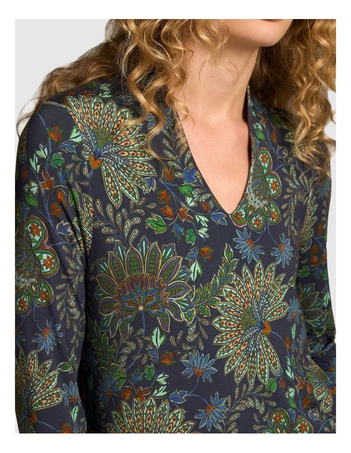 Jersey Midi Dress - Winter Chintz Print image 4