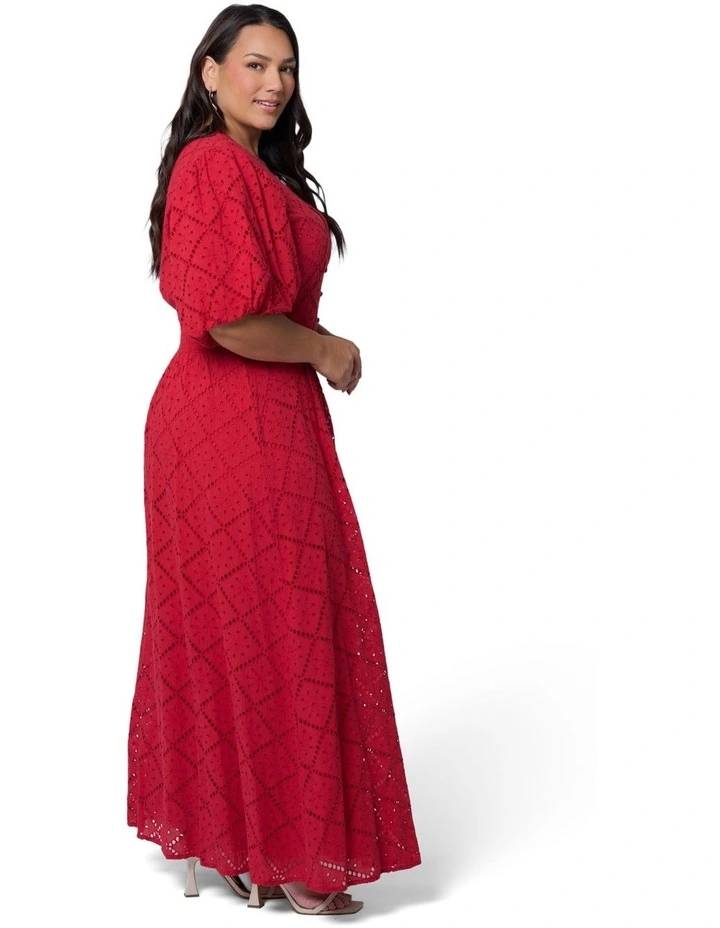 Sophia Broderie Maxi Dress image 3