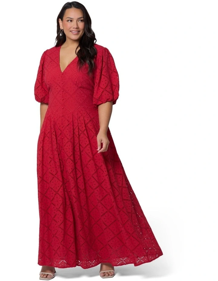 Sophia Broderie Maxi Dress image 4
