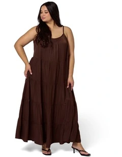 Rough Edit Satin Maxi Dress