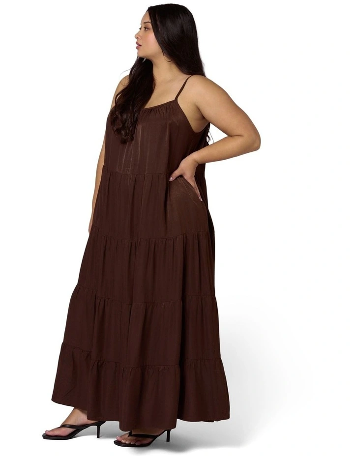 Rough Edit Satin Maxi Dress image 3