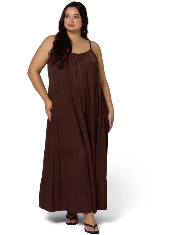 Rough Edit Satin Maxi Dress image 4