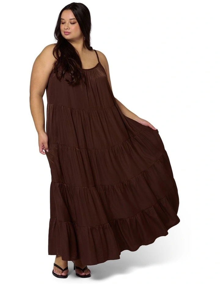 Rough Edit Satin Maxi Dress image 5
