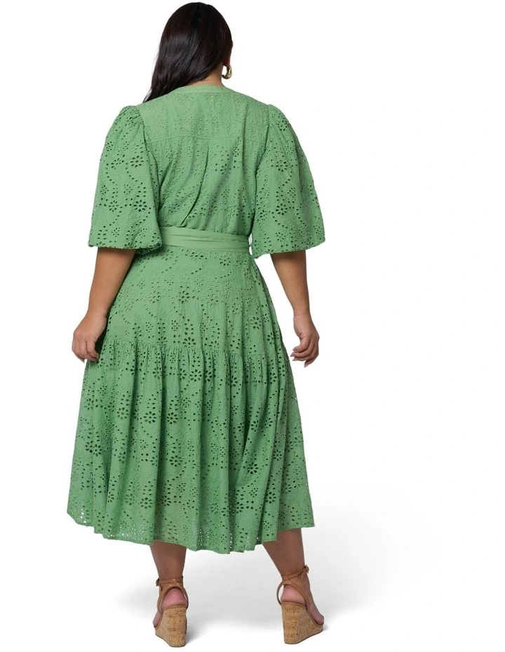 Juno Broderie Midi Dress image 2