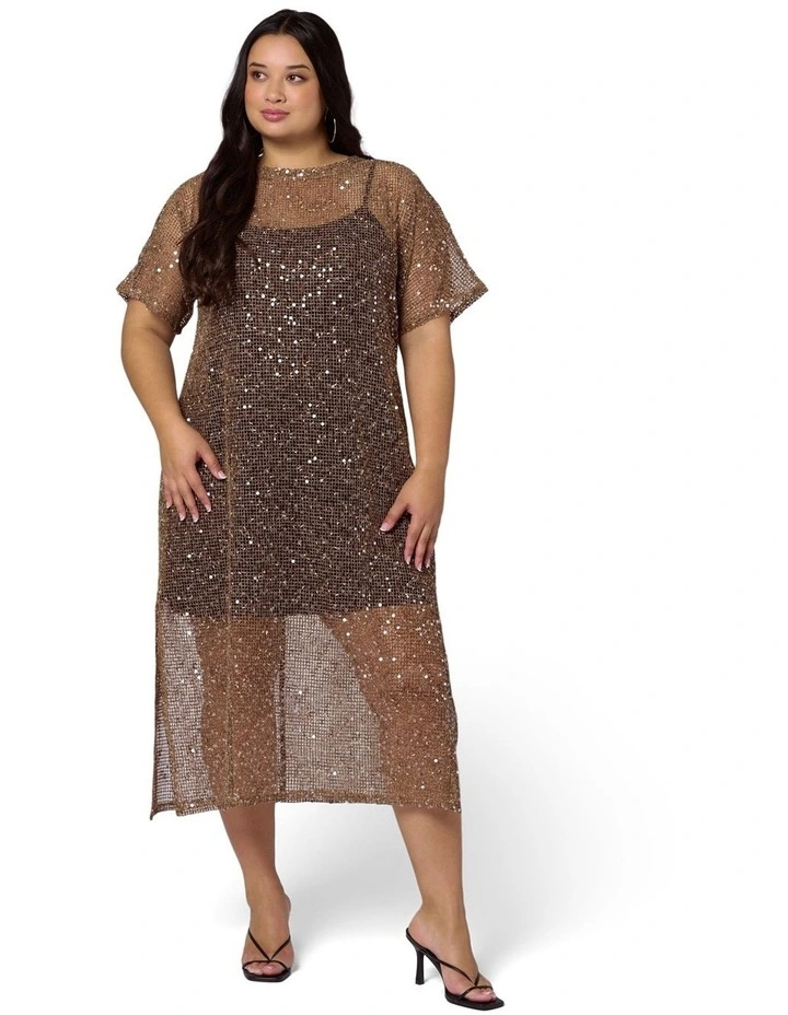 Raw Crochet Sequin Dress image 5