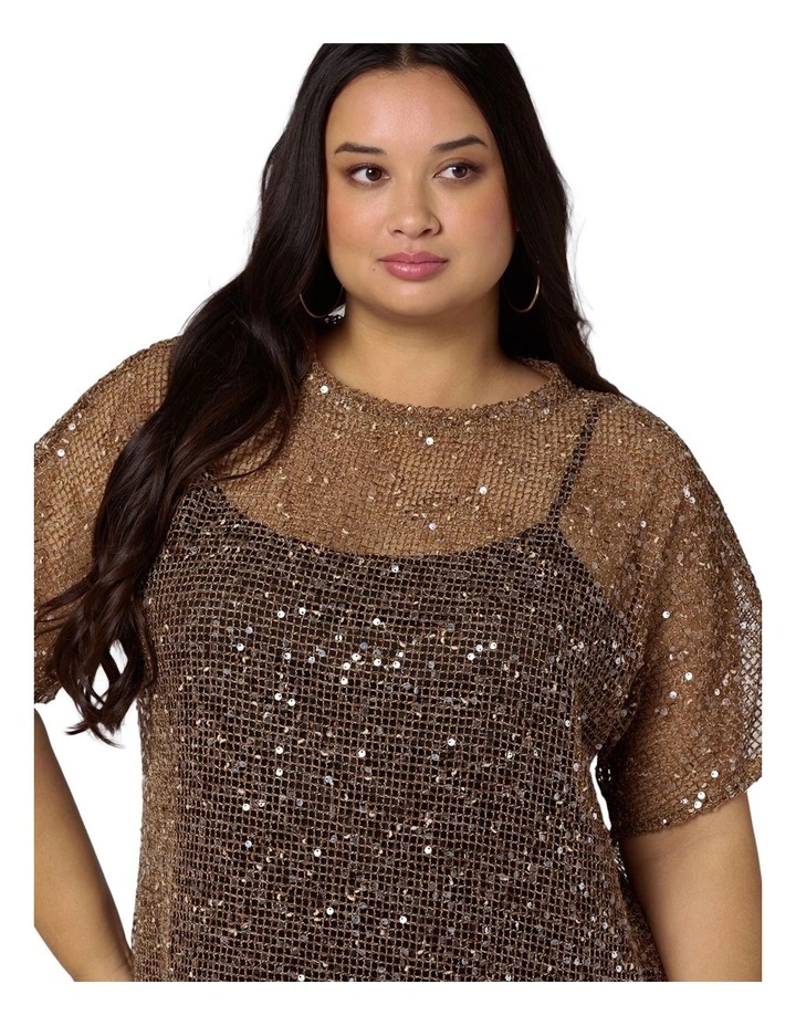 Raw Crochet Sequin Dress image 6