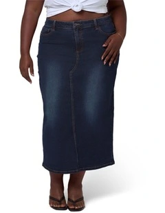 Raven Denim Midi Skirt
