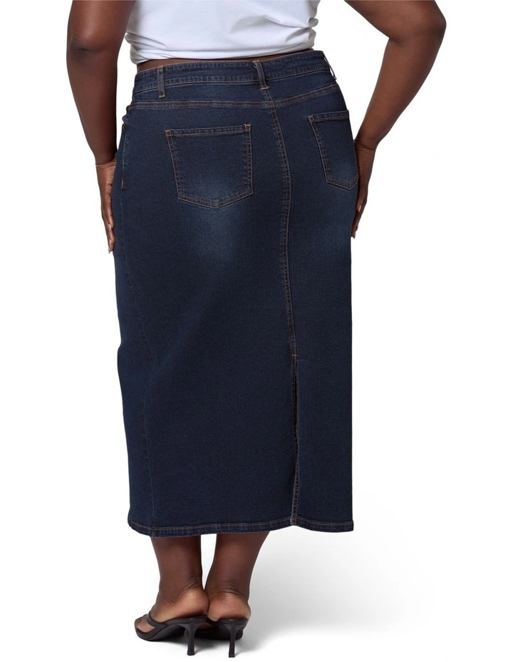 Raven Denim Midi Skirt image 2