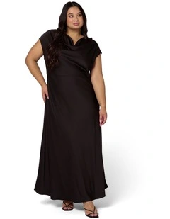 Void Satin Maxi Dress