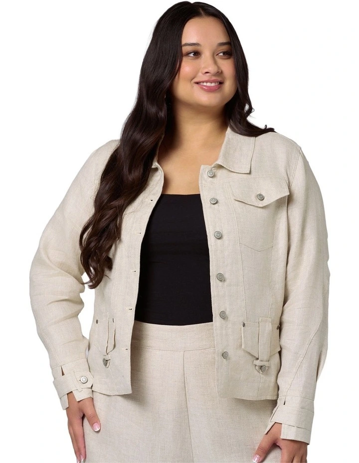 Lani Linen Utility Jacket image 1