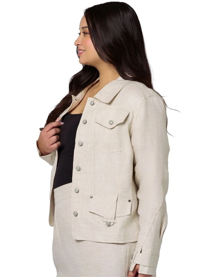 Lani Linen Utility Jacket image 3