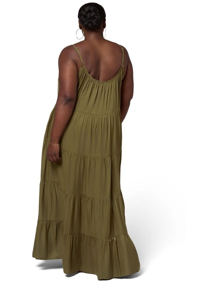 Rough Edit Satin Maxi Dress image 2