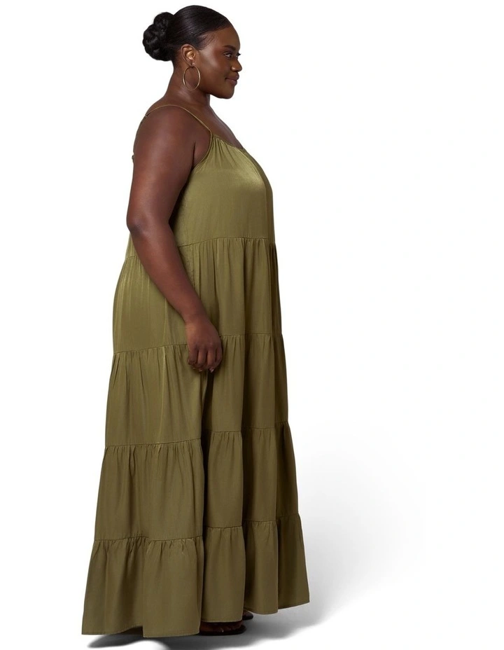 Rough Edit Satin Maxi Dress image 3