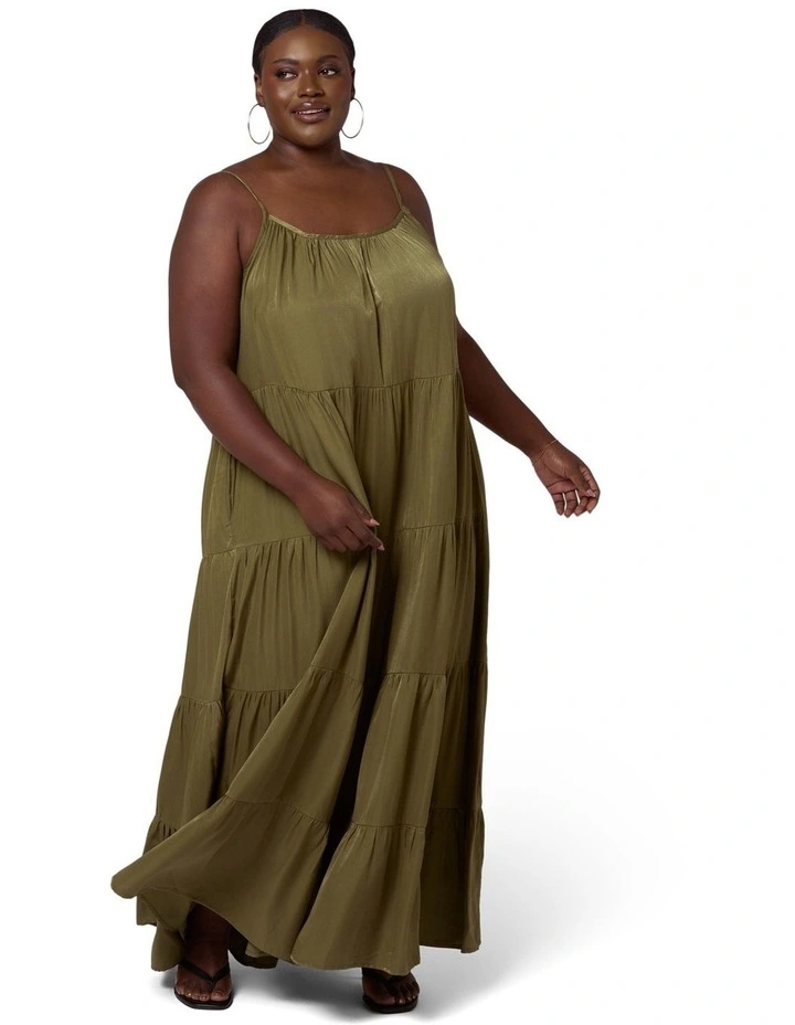 Rough Edit Satin Maxi Dress image 5
