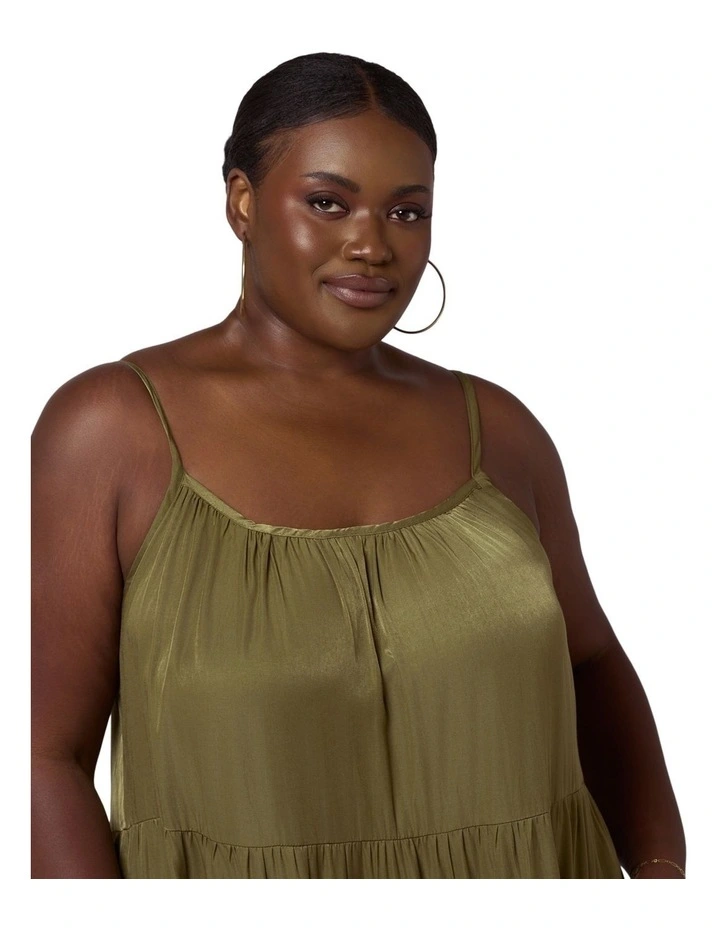 Rough Edit Satin Maxi Dress image 6