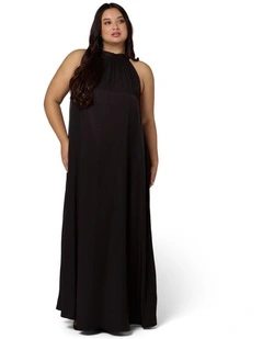 Obsidian Halterneck Maxi Dress