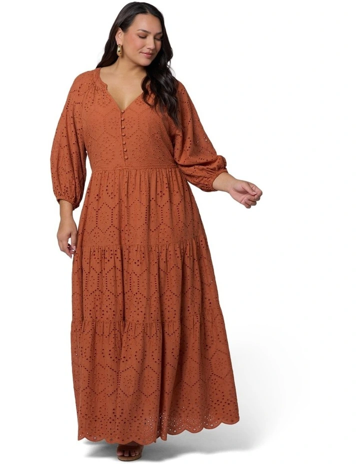 Giselle Broderie Maxi Dress image 4