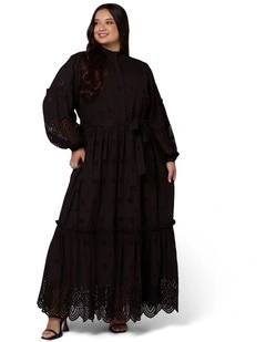 Azura Broderie Maxi Dress