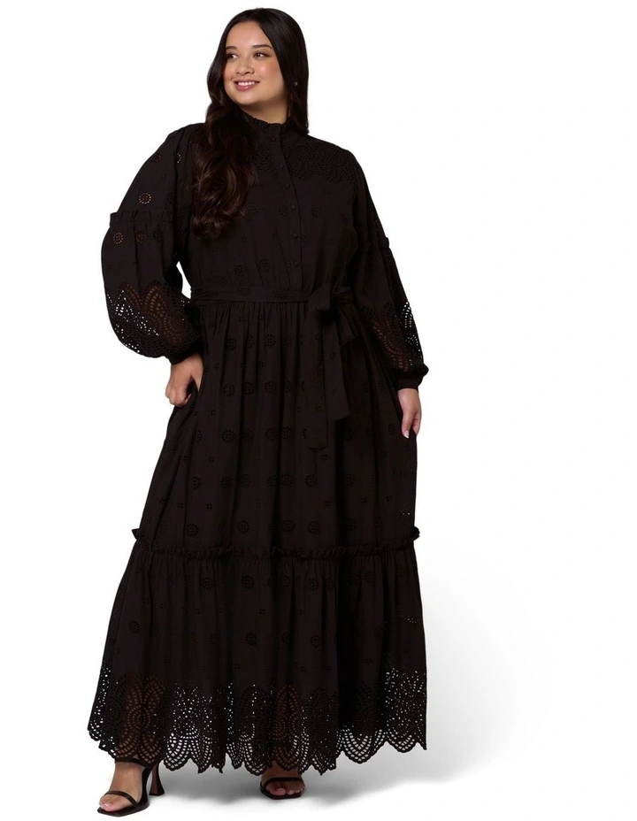 Azura Broderie Maxi Dress image 1