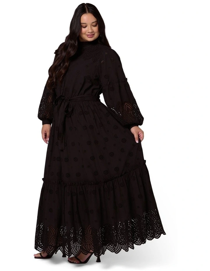 Azura Broderie Maxi Dress image 3