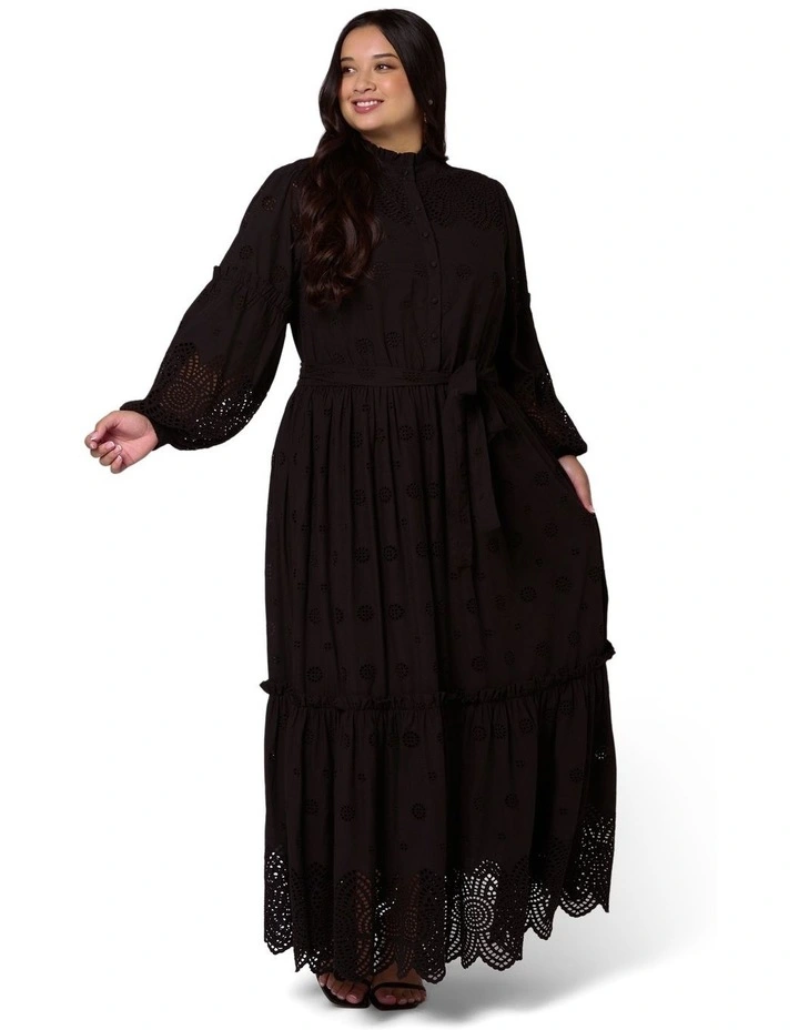 Azura Broderie Maxi Dress image 4