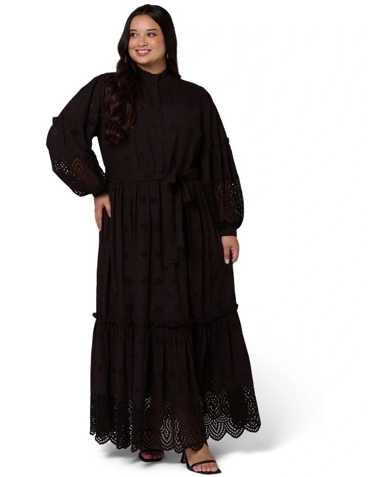 Azura Broderie Maxi Dress image 5