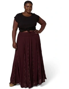Gilded Meadows Maxi Skirt