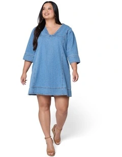 Zoey Chambray Mini Dress