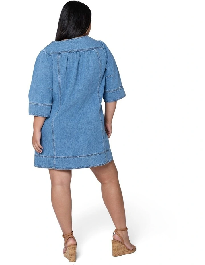 Zoey Chambray Mini Dress image 2